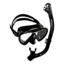 Set de Buceo Cressi Máscara Ikarus y Snorkel Orion Dry Negro DM101050