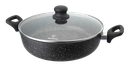 Olla Westinghouse Mármol Con Tapa Negro 28cm WCCC0009L28MBB