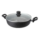 Olla Westinghouse Mármol Con Tapa Negro 32cm WCCC0009L32MBB