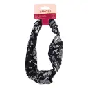 Lazo para Cabello Lanossi Elastico Negro/Blanco LS2550